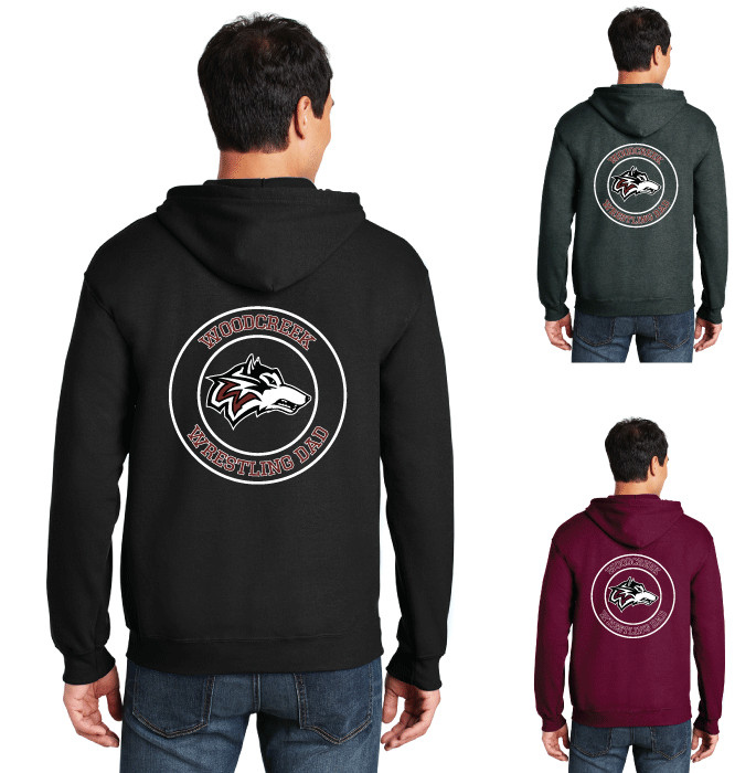 Woodcreek Wrestling Full Zip Sweatshirt DAD